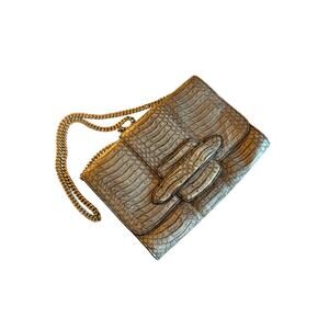 Michino White Phedra Clutch